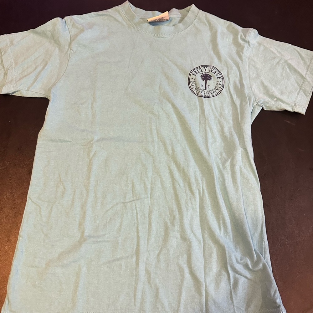 Light Blue Salty Wave Myrtle beach Tee